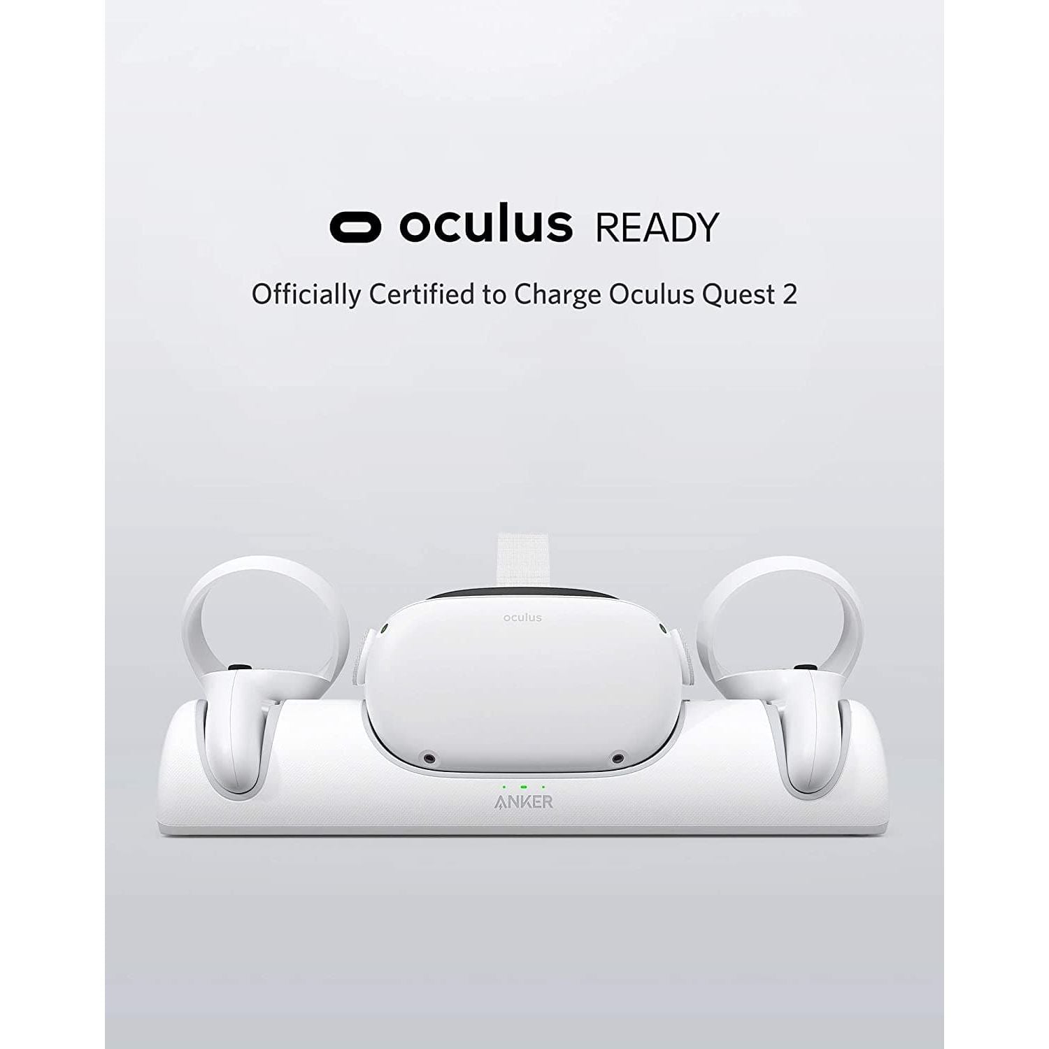 Buy Anker,Anker Charging Dock for Oculus Quest 2, USB-C Charger and Cable - Gadcet.com | UK | London | Scotland | Wales| Ireland | Near Me | Cheap | Pay In 3 | Power Adapters & Chargers